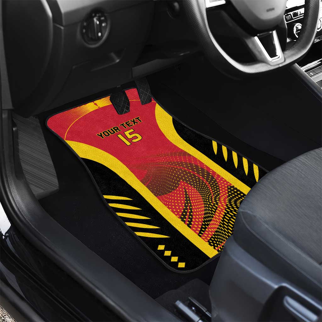 Afro Basketball Custom Angola Car Mats Go Champions - African Pride