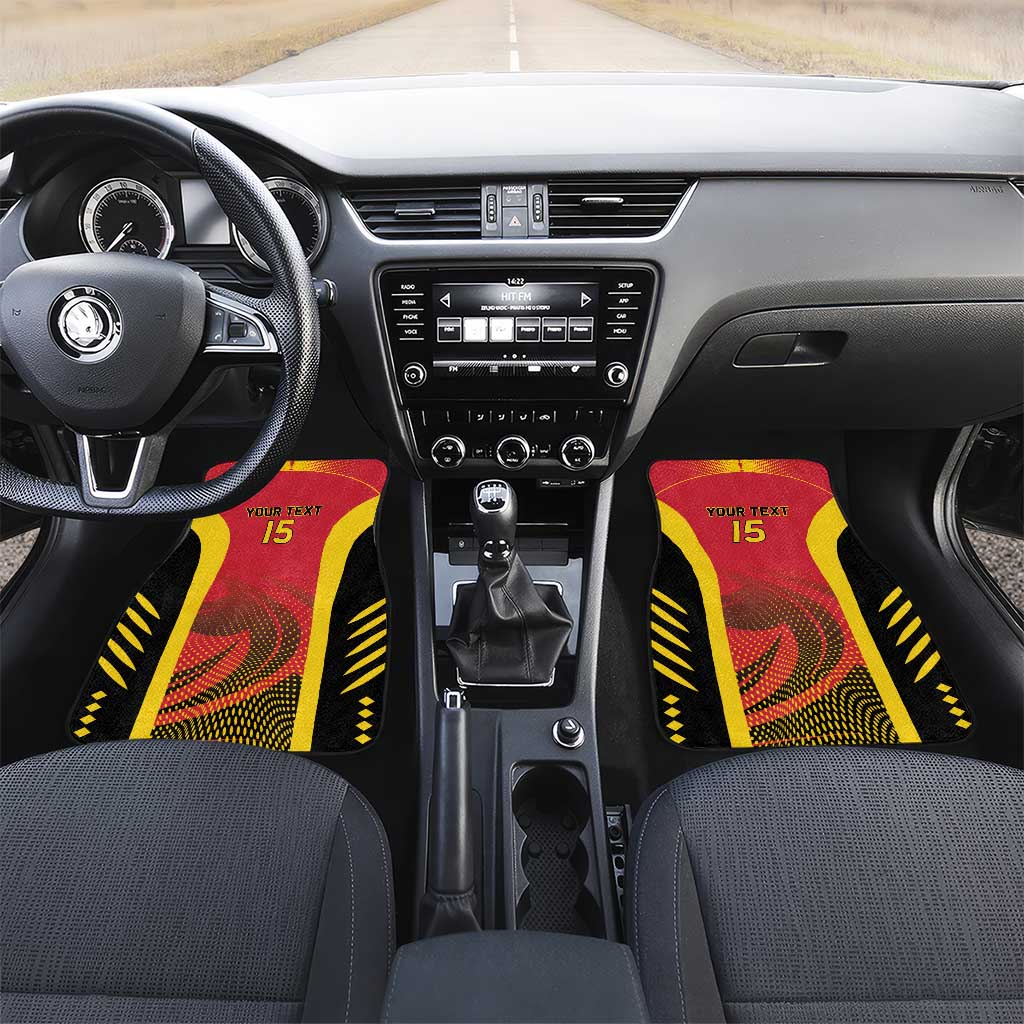 Afro Basketball Custom Angola Car Mats Go Champions - African Pride
