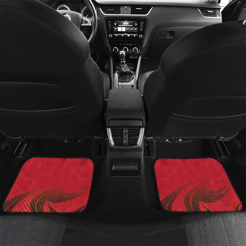 Afro Basketball Custom Angola Car Mats Go Champions - African Pride