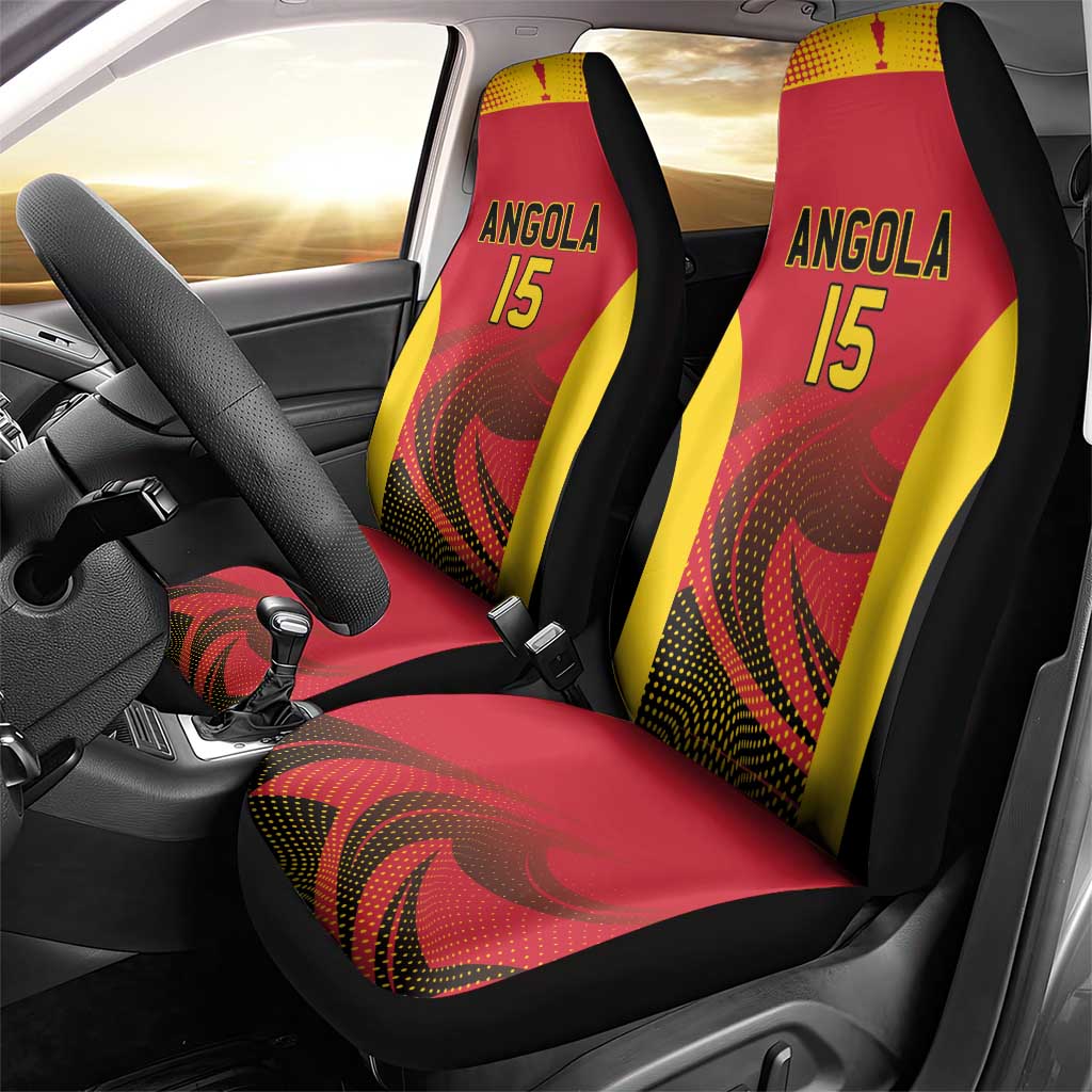 Afro Basketball Custom Angola Car Seat Cover Go Champions - African Pride