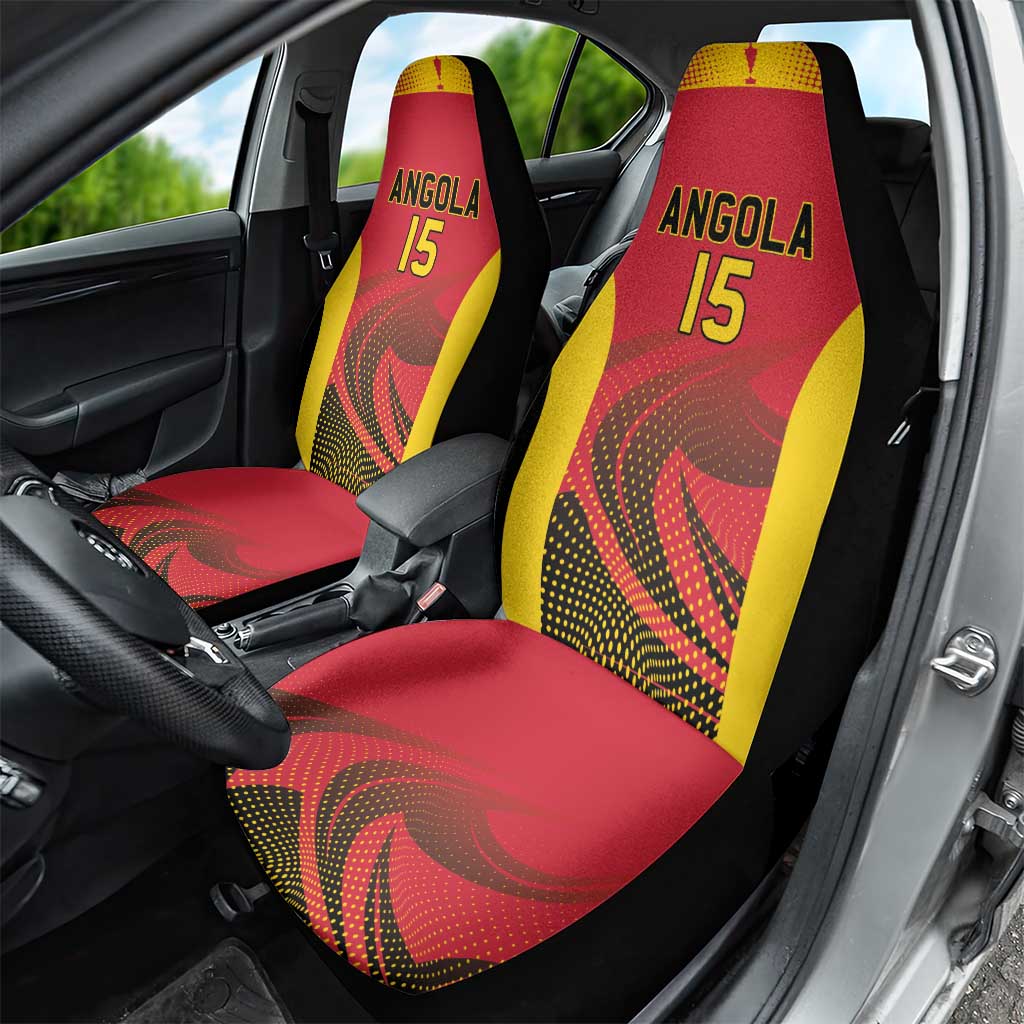 Afro Basketball Custom Angola Car Seat Cover Go Champions - African Pride