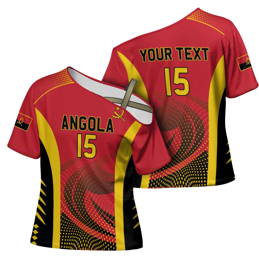 Angola Basketball Custom Cross Shoulder Shirt Go Champions