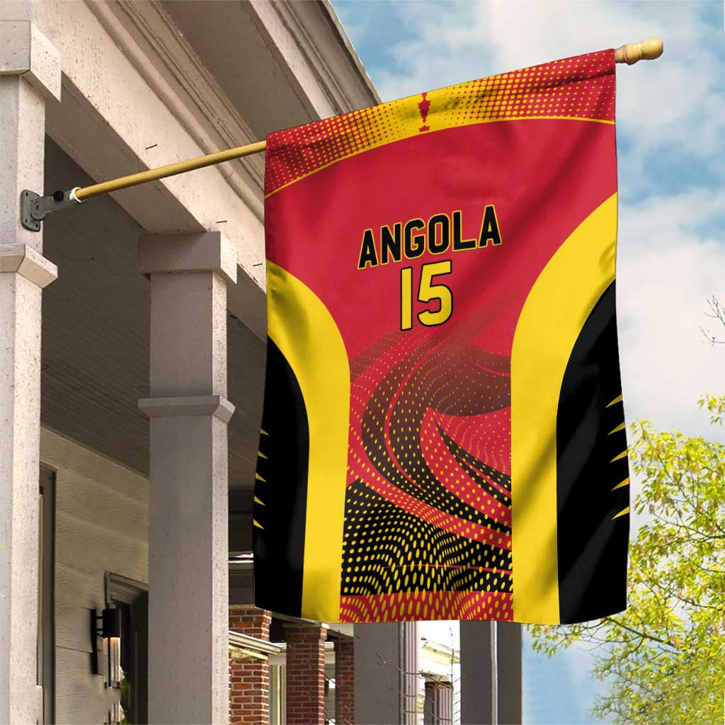 Afro Basketball Custom Angola Garden Flag Go Champions - African Pride