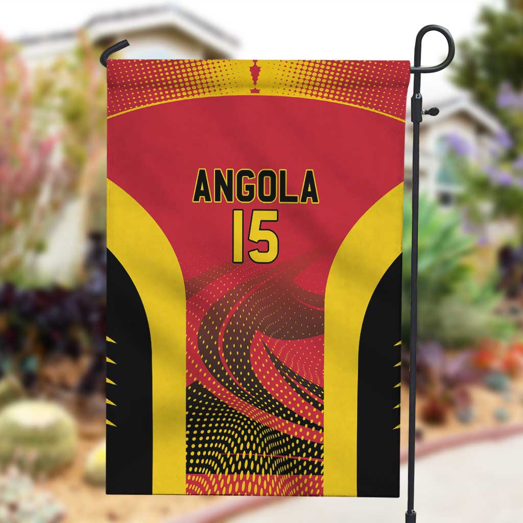 Afro Basketball Custom Angola Garden Flag Go Champions - African Pride