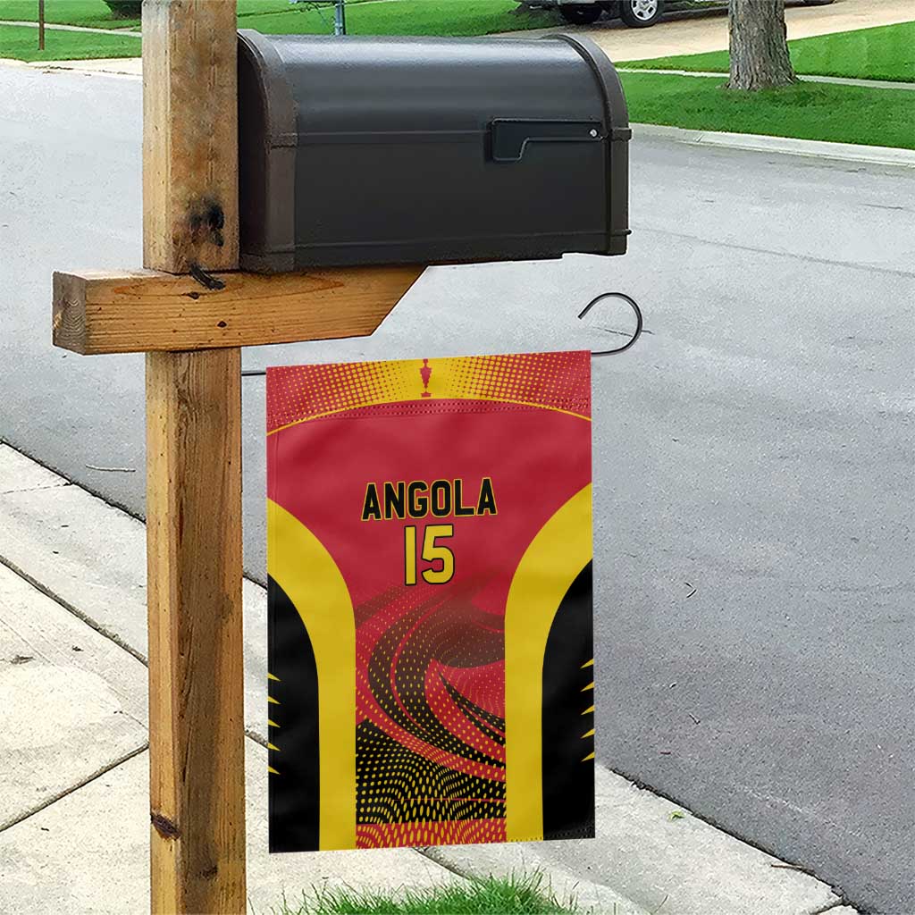 Afro Basketball Custom Angola Garden Flag Go Champions - African Pride