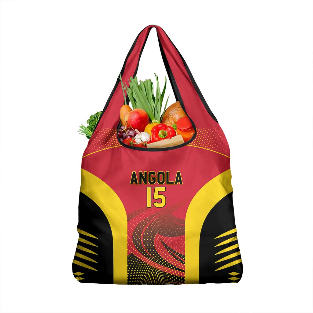 Afro Basketball Custom Angola Grocery Bag Go Champions - African Pride
