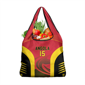 Afro Basketball Custom Angola Grocery Bag Go Champions - African Pride