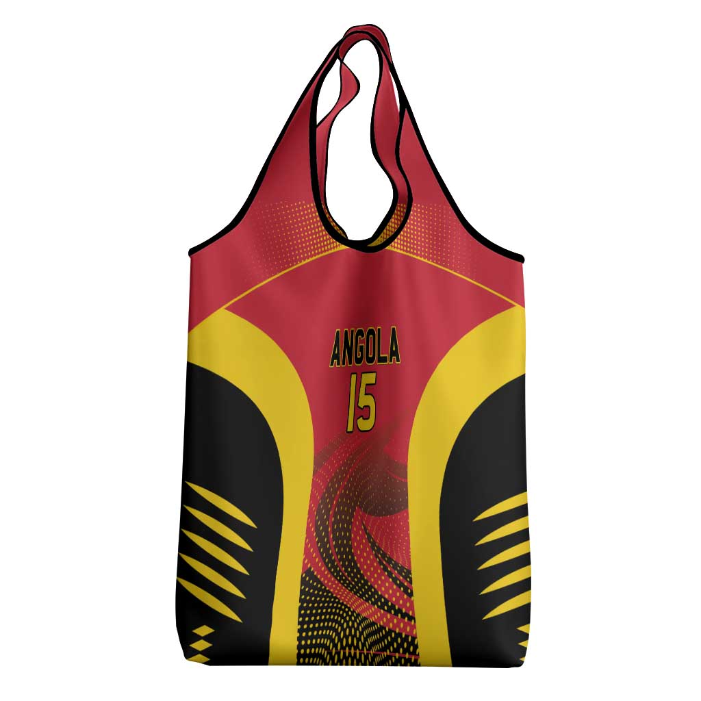 Afro Basketball Custom Angola Grocery Bag Go Champions - African Pride