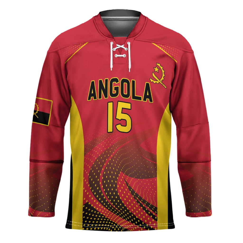 Angola Basketball Custom Hockey Jersey Go Champions