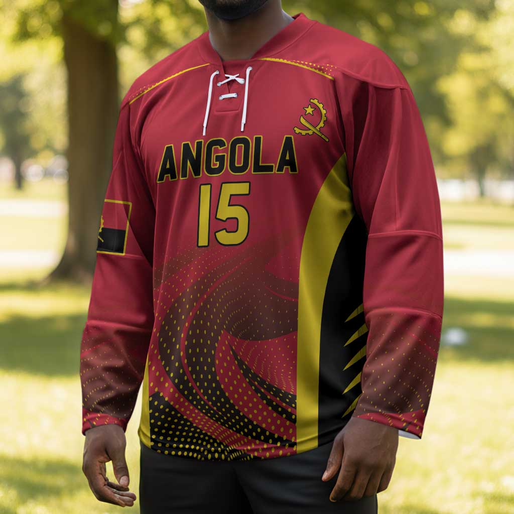 Angola Basketball Custom Hockey Jersey Go Champions