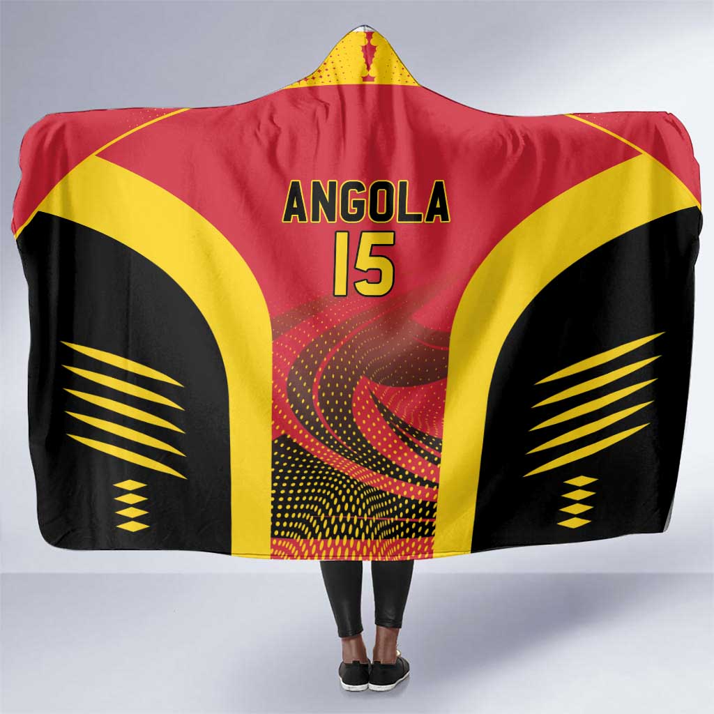 Afro Basketball Custom Angola Hooded Blanket Go Champions - African Pride