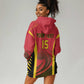 Afro Basketball Custom Angola Hoodie Dress Go Champions - African Pride