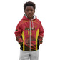 Afro Basketball Custom Angola Kid Hoodie Go Champions - African Pride