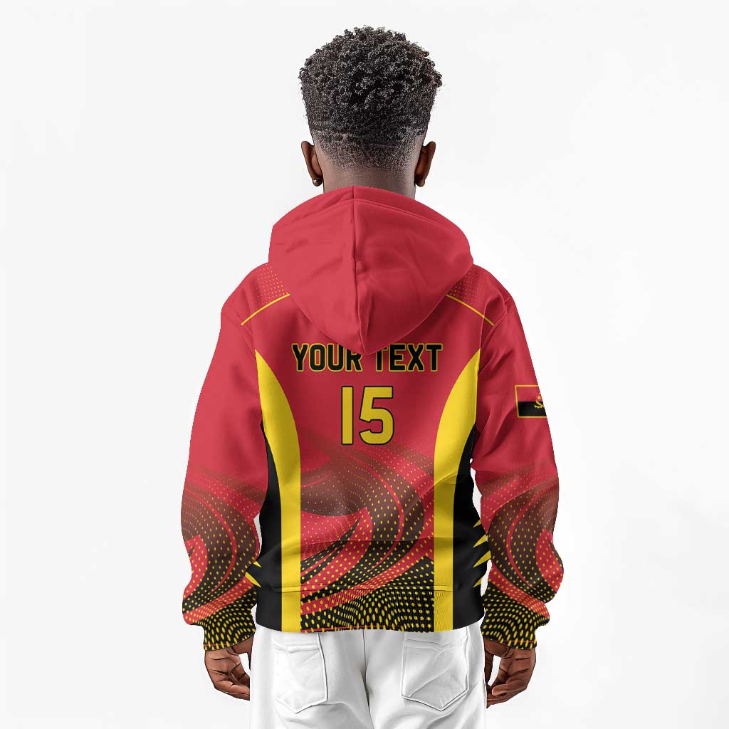 Afro Basketball Custom Angola Kid Hoodie Go Champions - African Pride