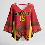 Angola Basketball Custom Kimono Sleeve Blouse Go Champions