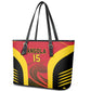 Afro Basketball Custom Angola Leather Tote Bag Go Champions - African Pride