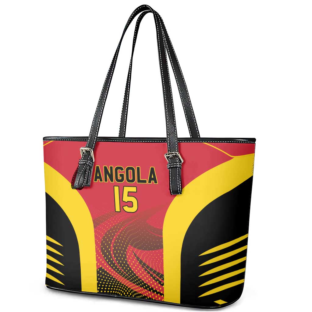 Afro Basketball Custom Angola Leather Tote Bag Go Champions - African Pride