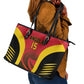 Afro Basketball Custom Angola Leather Tote Bag Go Champions - African Pride