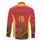 Afro Basketball Custom Angola Long Sleeve Button Shirt Go Champions - African Pride