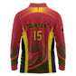 Afro Basketball Custom Angola Long Sleeve Polo Shirt Go Champions - African Pride