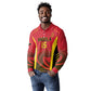 Afro Basketball Custom Angola Long Sleeve Polo Shirt Go Champions - African Pride