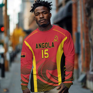 Afro Basketball Custom Angola Long Sleeve Shirt Go Champions - African Pride