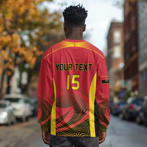 Afro Basketball Custom Angola Long Sleeve Shirt Go Champions - African Pride