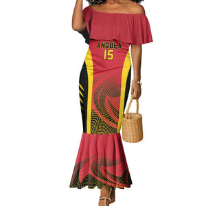 Afro Basketball Custom Angola Mermaid Dress Go Champions - African Pride
