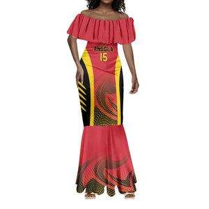 Afro Basketball Custom Angola Mermaid Dress Go Champions - African Pride