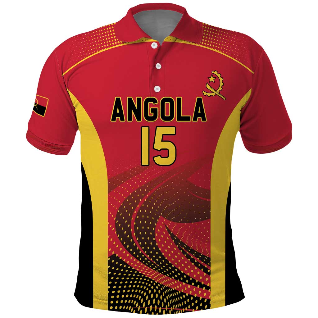 Afro Basketball Custom Angola Polo Shirt Go Champions - African Pride