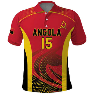 Afro Basketball Custom Angola Polo Shirt Go Champions - African Pride