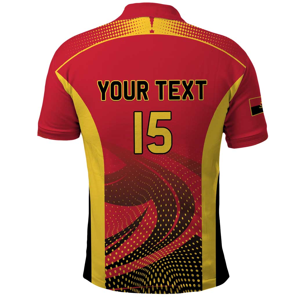 Afro Basketball Custom Angola Polo Shirt Go Champions - African Pride