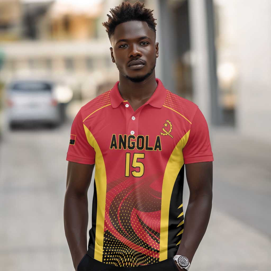 Afro Basketball Custom Angola Polo Shirt Go Champions - African Pride