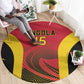 Afro Basketball Custom Angola Round Carpet Go Champions - African Pride