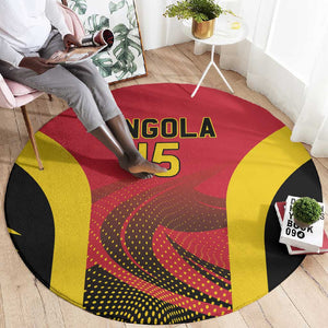 Afro Basketball Custom Angola Round Carpet Go Champions - African Pride