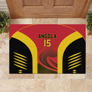 Afro Basketball Custom Angola Rubber Doormat Go Champions - African Pride