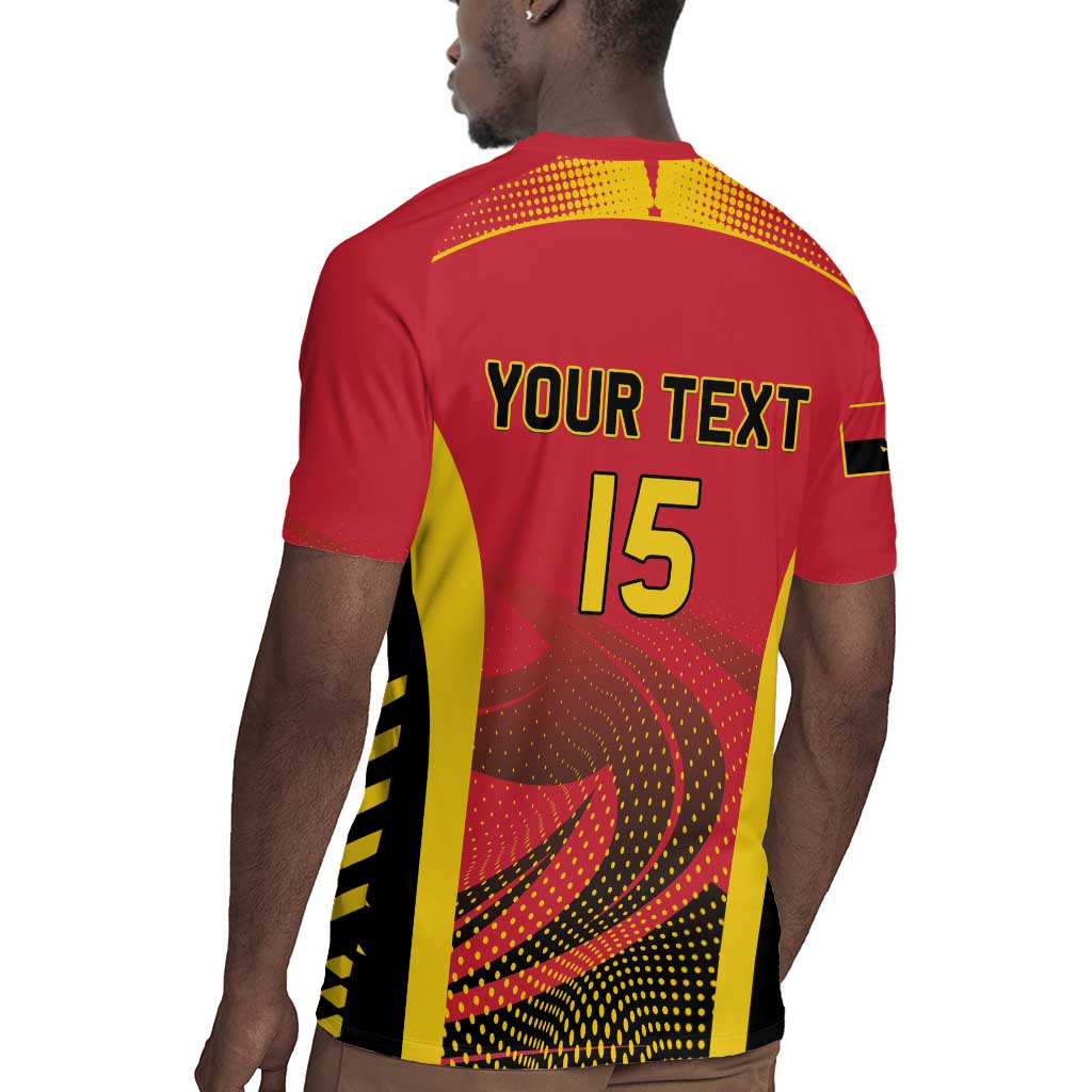 Afro Basketball Custom Angola Rugby Jersey Go Champions - African Pride