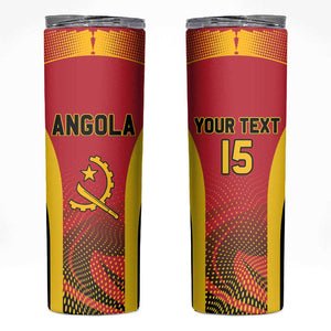 Afro Basketball Custom Angola Skinny Tumbler Go Champions - African Pride