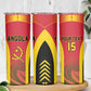 Afro Basketball Custom Angola Skinny Tumbler Go Champions - African Pride