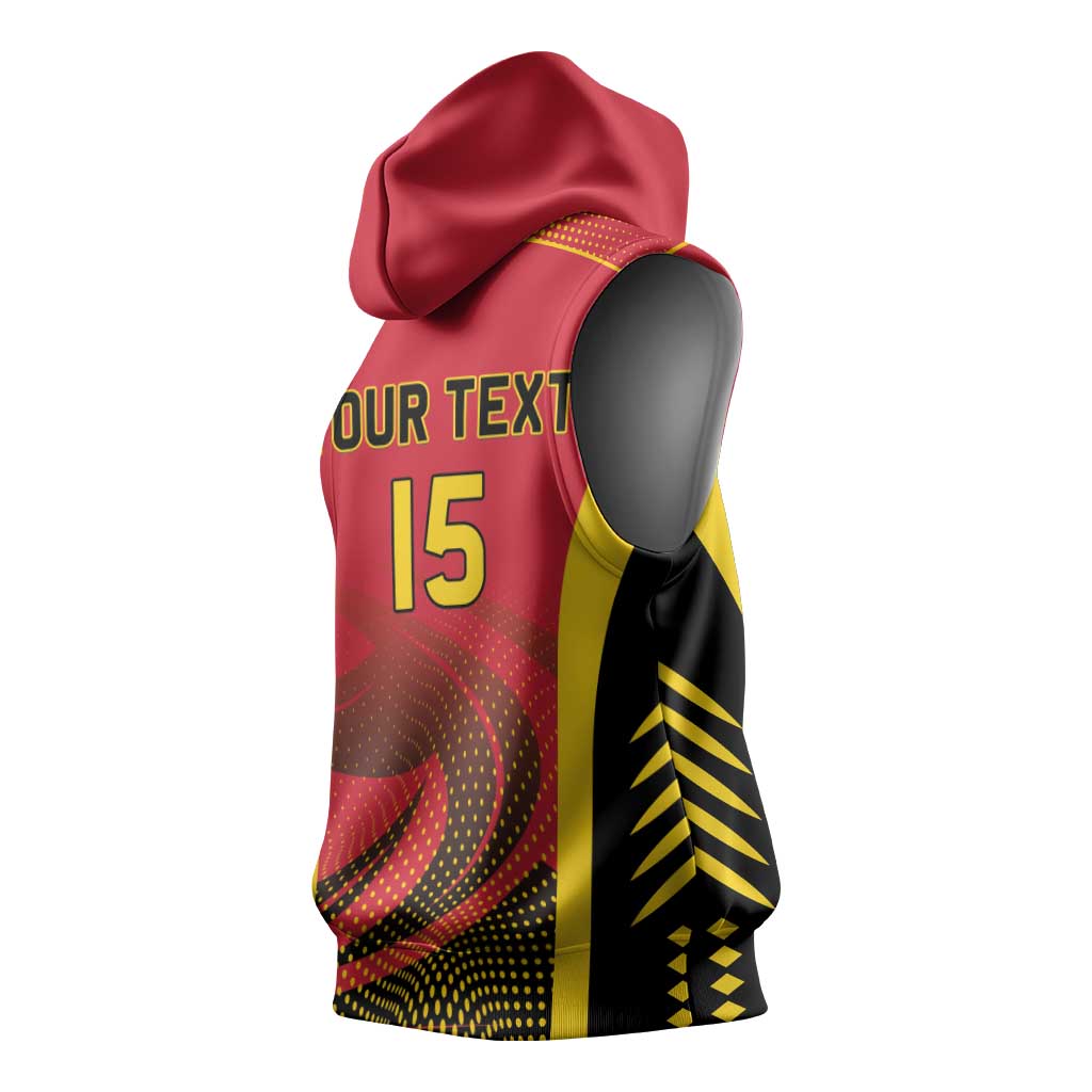 Afro Basketball Custom Angola Sleeveless Hoodie Go Champions - African Pride