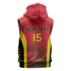 Afro Basketball Custom Angola Sleeveless Zip Hoodie Go Champions - African Pride