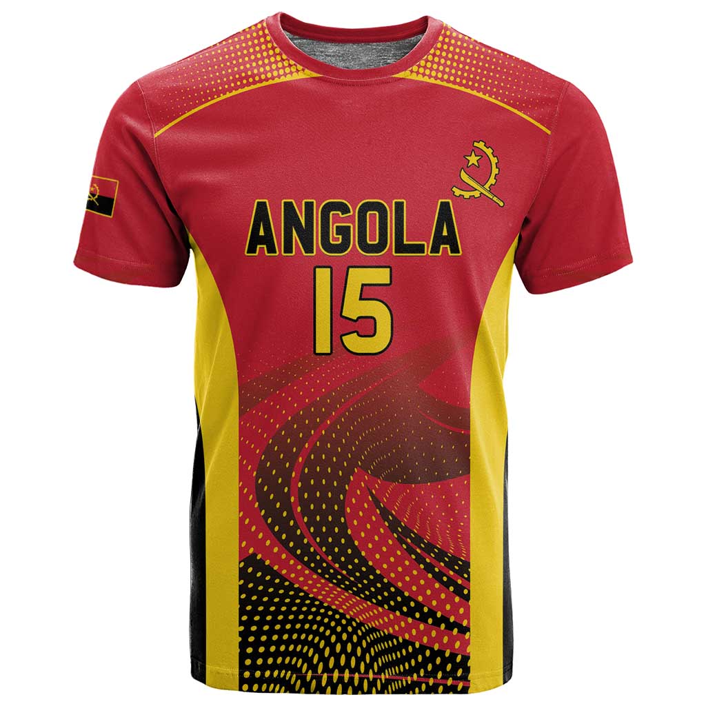 Afro Basketball Custom Angola T shirt Go Champions - African Pride