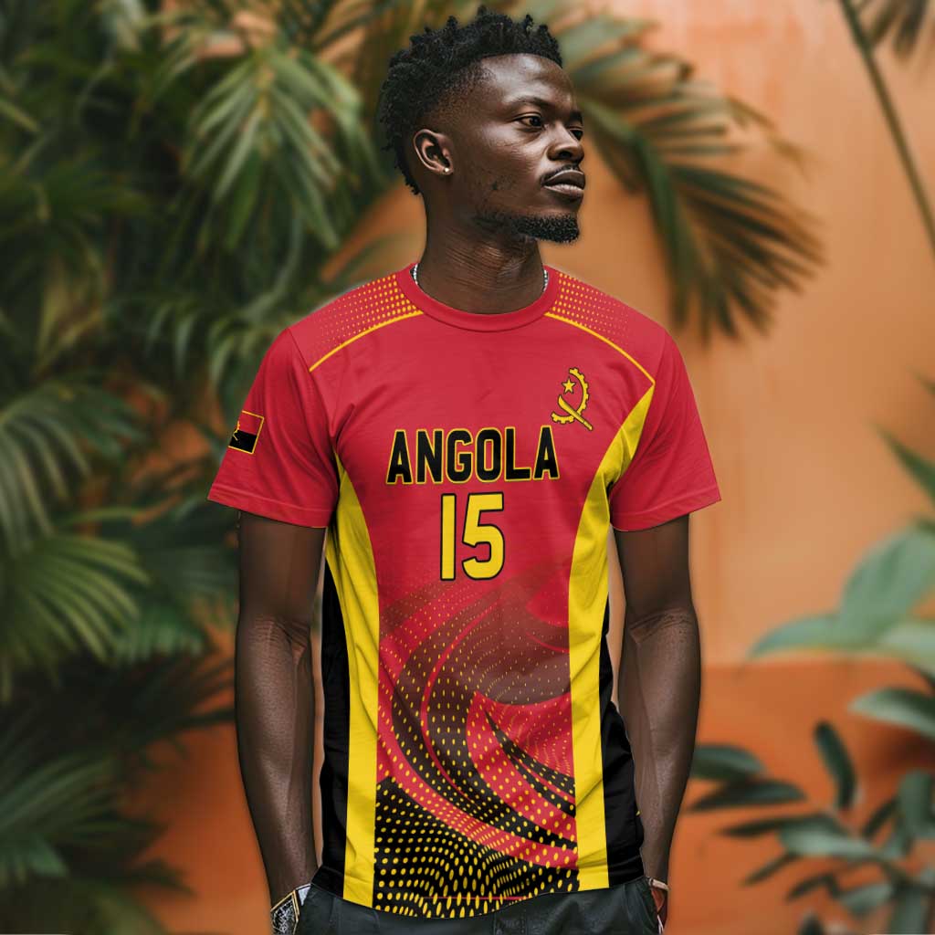 Afro Basketball Custom Angola T shirt Go Champions - African Pride