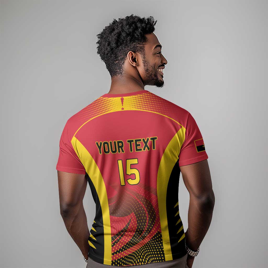 Afro Basketball Custom Angola T shirt Go Champions - African Pride