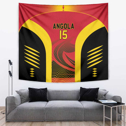 Afro Basketball Custom Angola Tapestry Go Champions - African Pride