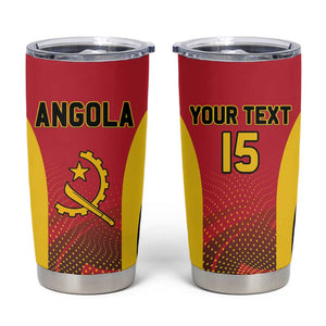 Afro Basketball Custom Angola Tumbler Cup Go Champions - African Pride