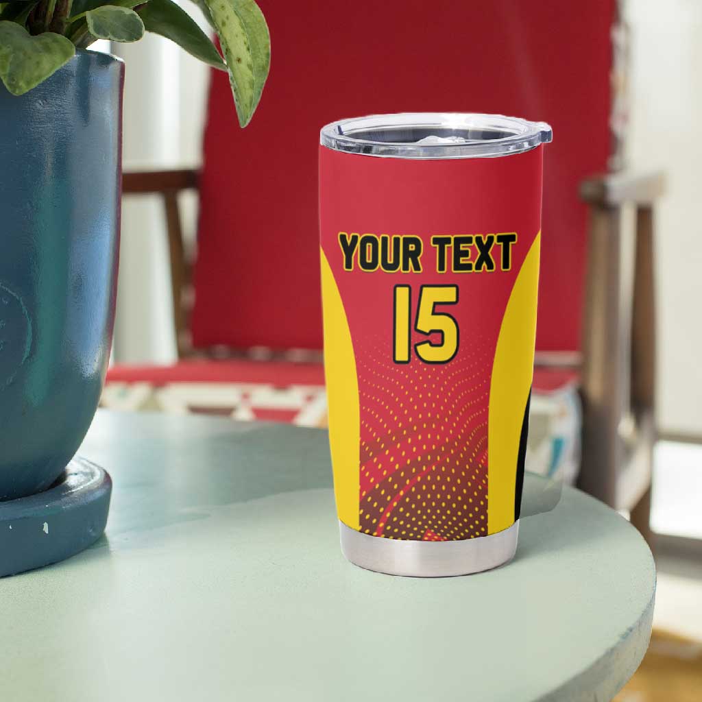 Afro Basketball Custom Angola Tumbler Cup Go Champions - African Pride