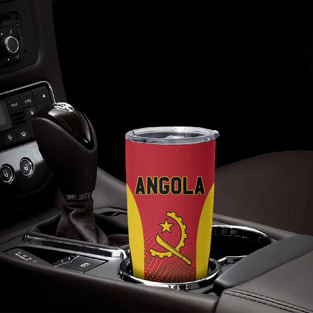 Afro Basketball Custom Angola Tumbler Cup Go Champions - African Pride