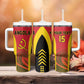 Afro Basketball Custom Angola Tumbler With Handle Go Champions - African Pride