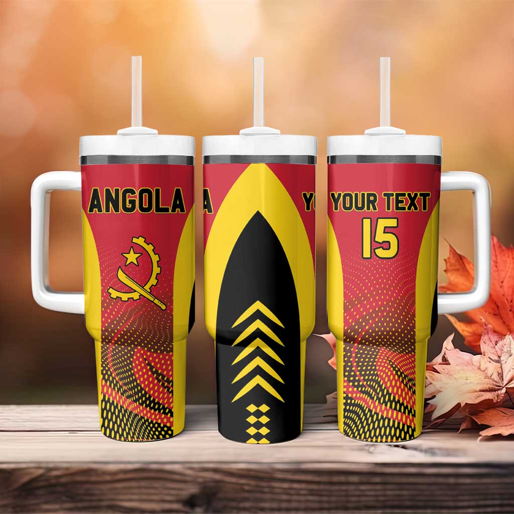 Afro Basketball Custom Angola Tumbler With Handle Go Champions - African Pride